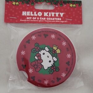 Hello Kitty Car Holiday Ceramic Coasters Set